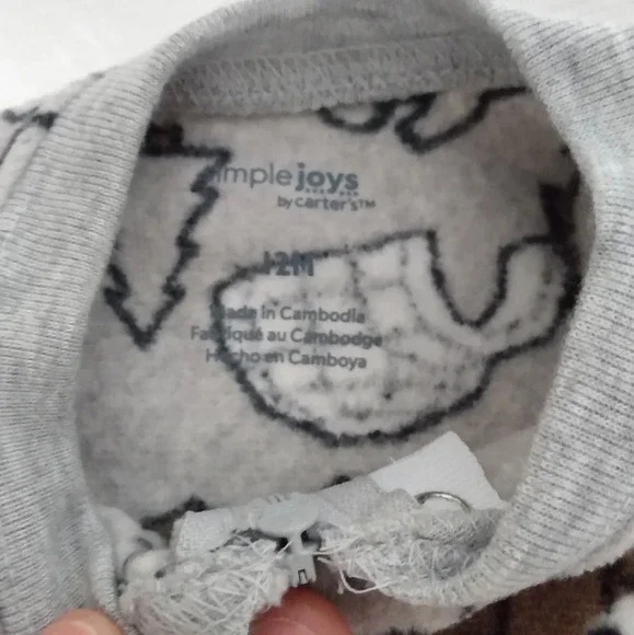 Bundle 3 baby onepiece zip bodysuits 12months - Picture 4 of 5